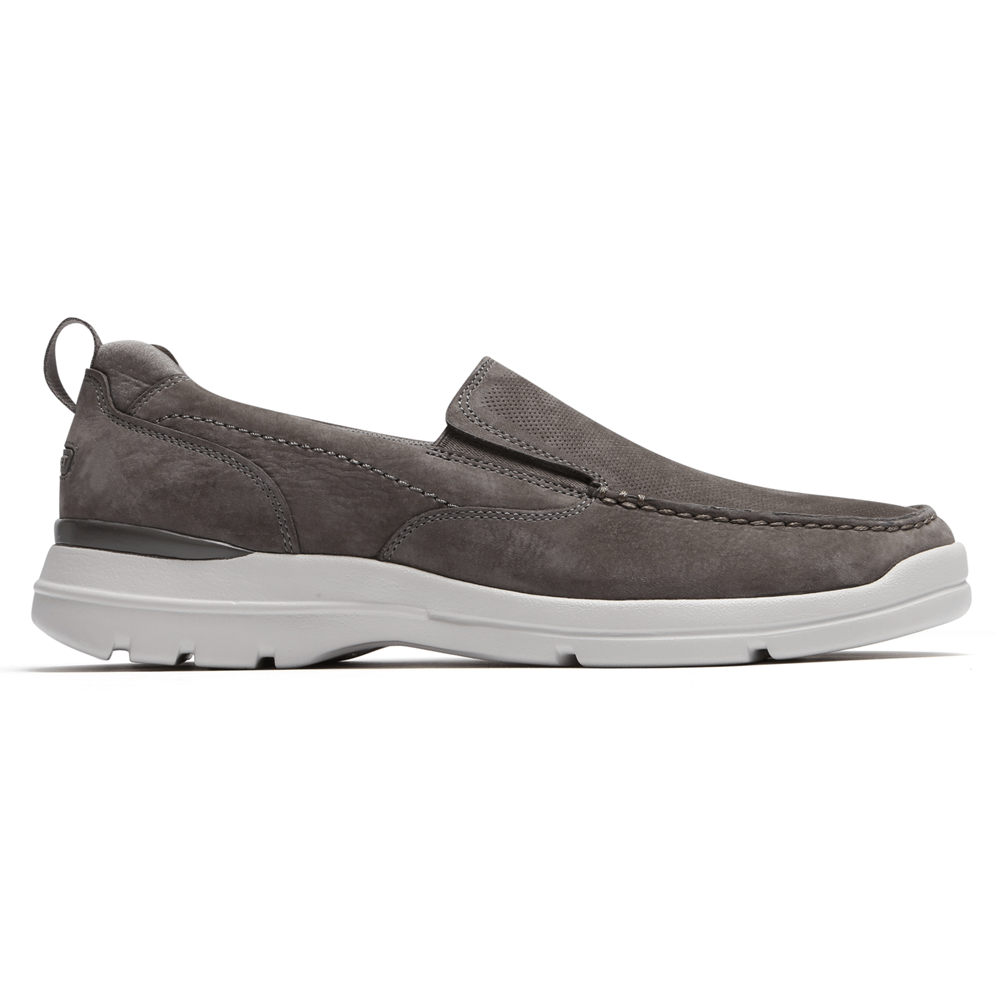 Rockport Mens Slip-On Dark Grey - City Edge - UK 512-SGVHAR